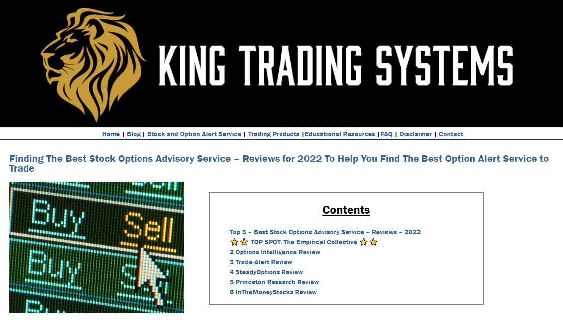 What is the Best Options Alert Service?