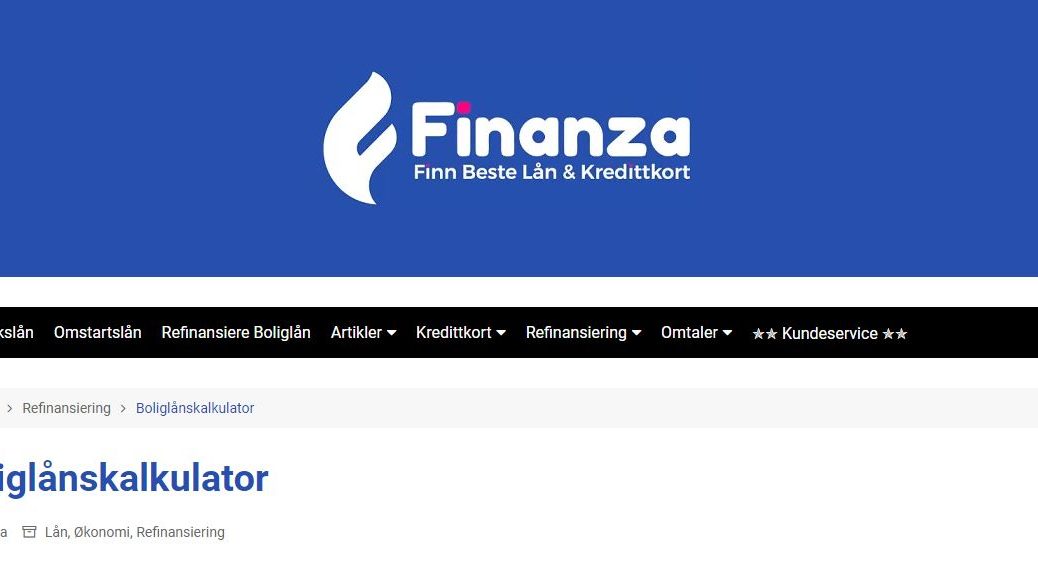 Finanza Mortgage Calculator